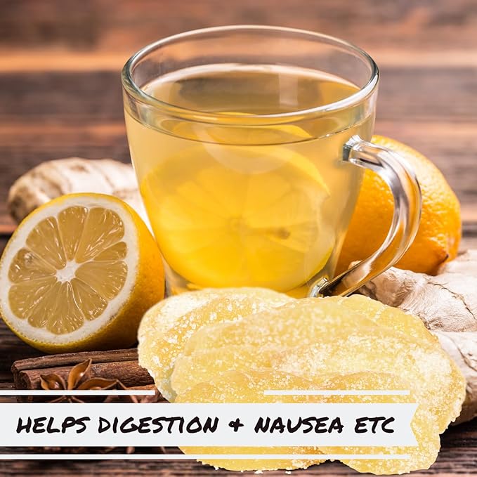 Crystallized Ginger Slices by It's Delish 5 Lbs Bulk | Candied Ginger Candy Fruit Chews Natural Dried Root with Sugar Crystals Unsulphured No Color Added - Healthy Snack Vegan Kosher