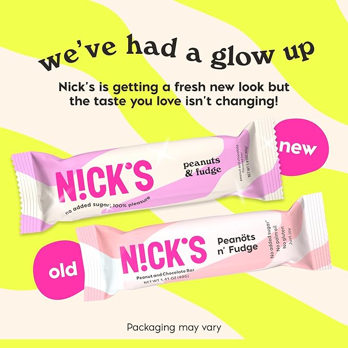 NICKS Keto Chocolate Candy Bars – Variety Pack Coconut and Peanuts and Fudge No Added Sugar Low Carb 180 Calories Gluten-Free Sweets – 15-Pack (40g Each)