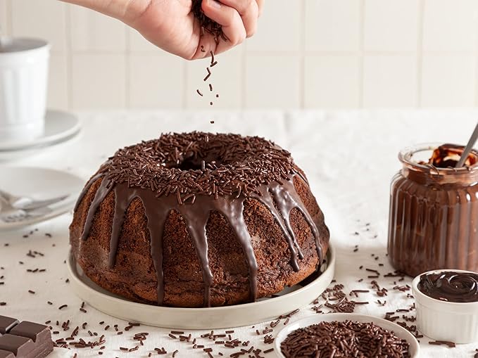 A Great Surprise Chocolate Sprinkles - 2.2 Pounds - Chocolate Jimmies for Ice Cream - Holiday Toppings for Baking Cake Decorating Cookies Cupcake