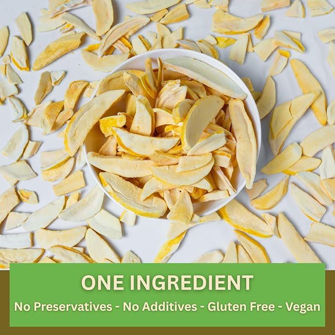 Wise Harvest Freeze-Dried Mangoes – Five 1oz Packs | Single Ingredient Snack | 100% Real Fruit No Sugar Added Just Crunch | Healthy Vegan Gluten-Free Snack for Kids &amp Adults