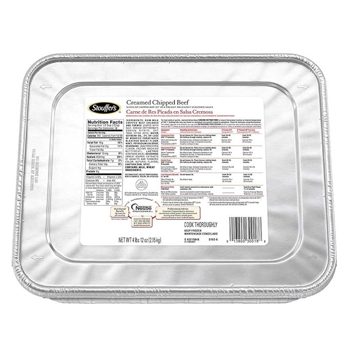 Nestle Stouffers Creamed Chipped Beef 76 Ounce -- 4 per case.