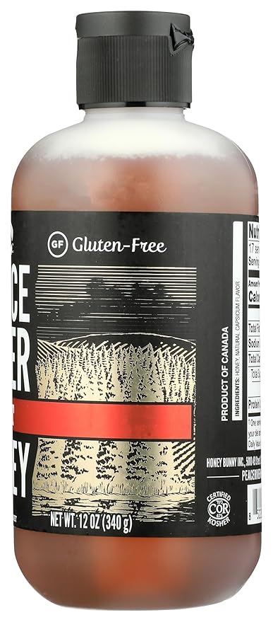 Peace River Hot Honey Chili Flavored Honey Kosher Gluten Free 12 Ounce (Pack of 6)
