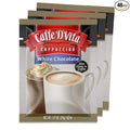 Caffe D'Vita White Chocolate Cappuccino Mix - Coffee Mix Gluten Free No Cholesterol &amp Trans Fat 99% Caffeine Free - Envelopes 0.5 Oz (Pack of 48)