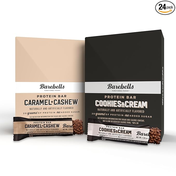 Barebells Caramel Cashew and Cookies &amp Cream - 24 Pack