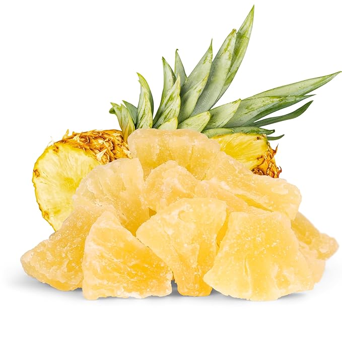 Delicious Dried Pineapple Chunks by It's Delish - 10 Lbs Bulk Bag | Lightly Sweetened Candied Fruit Low Sugar Vegan &amp Kosher Dry Fruit Snacks