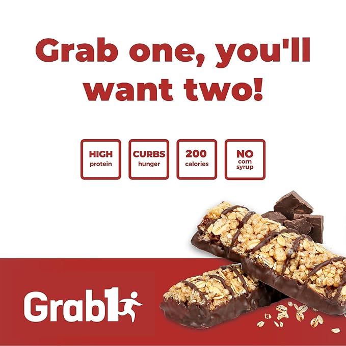 Grab1 Sugar Free Protein Bars Chocolate Oat (3 Pack- 12 Bars) | Delicious and Nutritious | Low Calorie | Only 1g Sugar