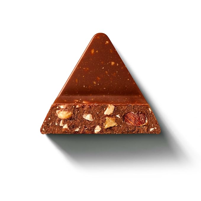 TOBLERONE Milk Chocolate Bar with Salted Caramelized Almonds and Honey and Almond Nougat Bulk Chocolate 20 - 3.52 oz Bars