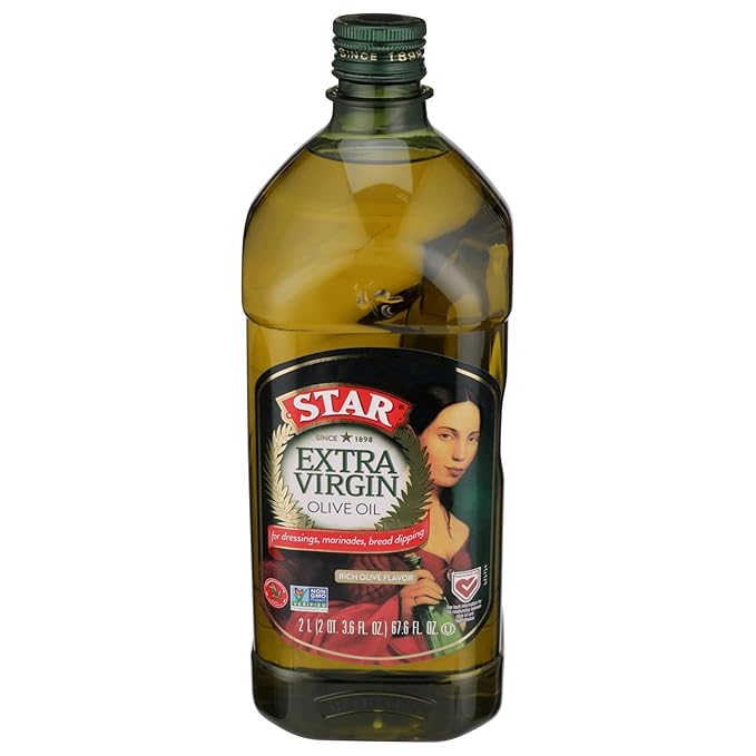Star | Extra Virgin Olive Oil | 68 fl oz | 100% Natural | Perfect for Cooking and Frying for the Whole Family