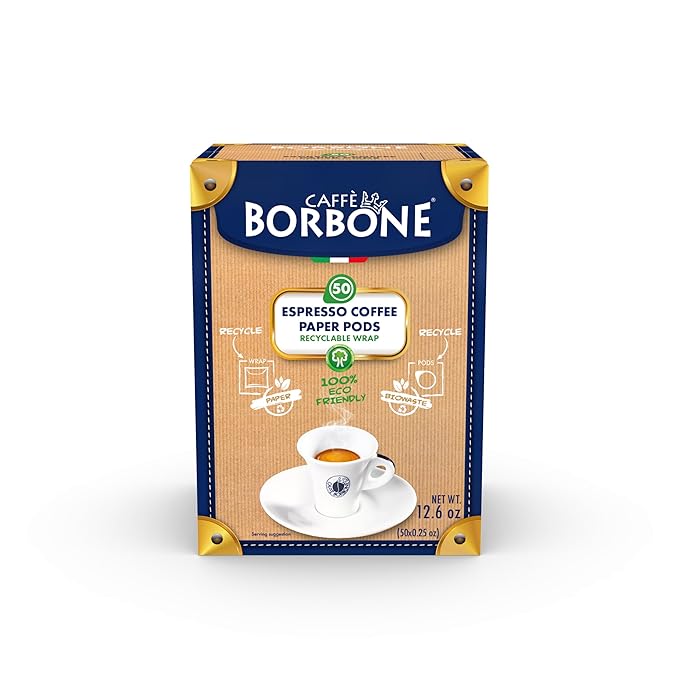 Caffè Borbone Espresso Paper Pods (50 Count) - Variety Pack Single-Serve ESE Pods Roasted in Italy