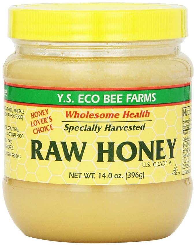 YS Organic Bee Farms Healthy Honey (Raw) 14 oz. Pack of 3 Packed By ILIOS