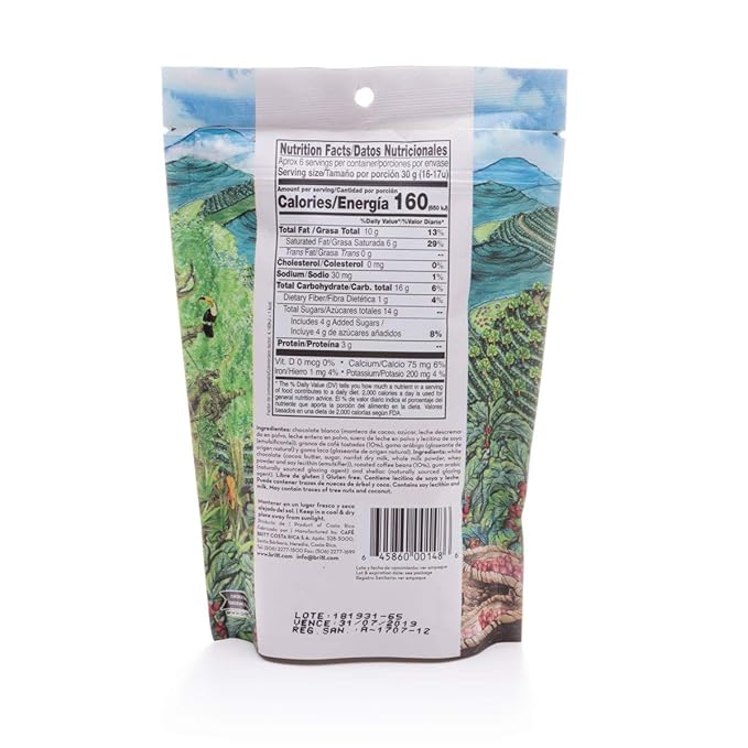 Cafe Britt® Chocolates – Gourmet Chocolate-covered Arabica Coffee Beans (Dark Milk and White Chocolate) (3 Pack) (6 oz) Gluten Free No Artificial Ingredients No Trans Fat Costa Rican Product