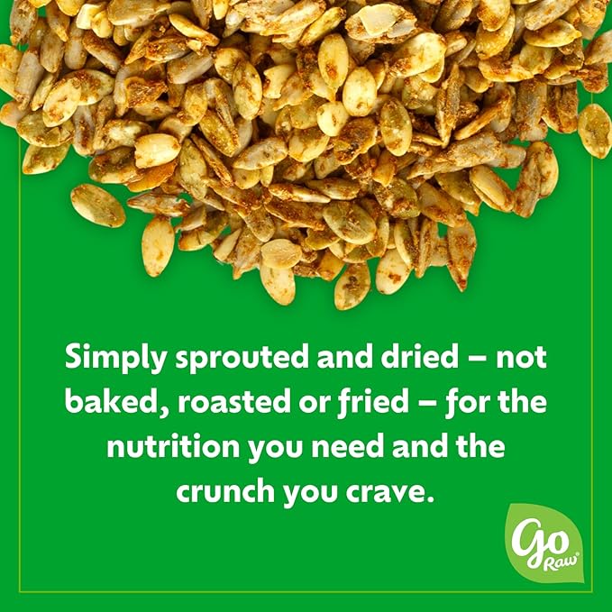 Go Raw Organic Sprouted Chili Lime Sprouted Snacking Seeds 4 oz 6 Pack Pumpkin &amp Sunflower Seeds Keto Kosher
