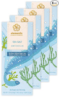 Elements Truffles Sea Salt Flavoured Dark Chocolate Bar| Ayurvedic Vegan &amp Gluten Free | No Refined Sugar &amp Artificial Flavours | Enriched with Cocoa Coconut Sugar &amp Turmeric 50g (Pack o