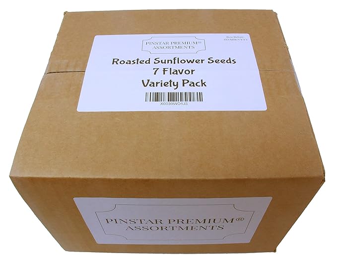 ChaCha Roasted Sunflower Seeds 7 Flavor Variety Pack