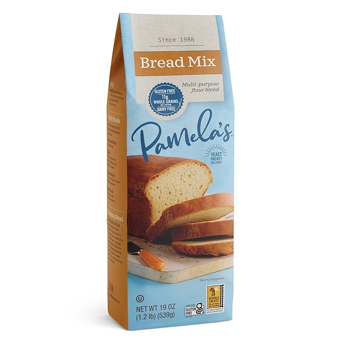 Pamela’s Baking Mixes Bread &amp Flour Blend Gluten-Free 19 oz. (Pack of 6)