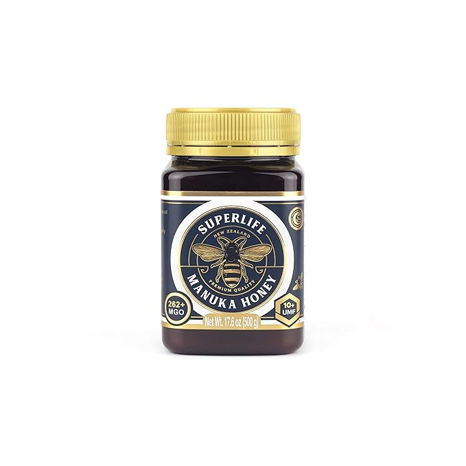 SuperLife - Manuka Honey MGO 263+ (UMF 10+) 500g Raw Honey Pure &amp Unpasteurised Monofloral New Zealand Honey