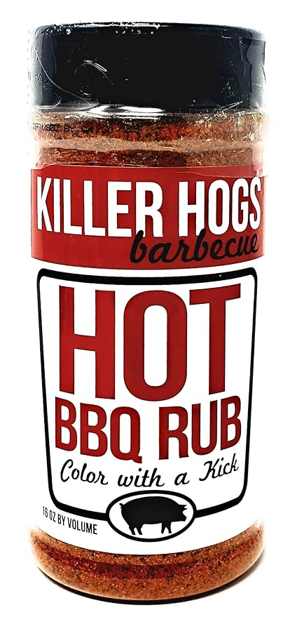 Killer Hogs Barbecue Rub Variety Pack - Original BBQ Rub Hot BBQ Rubs and A.P. Seasoning - Pack of 3 Bottles - 16 oz Per Bottle - 48 oz Total