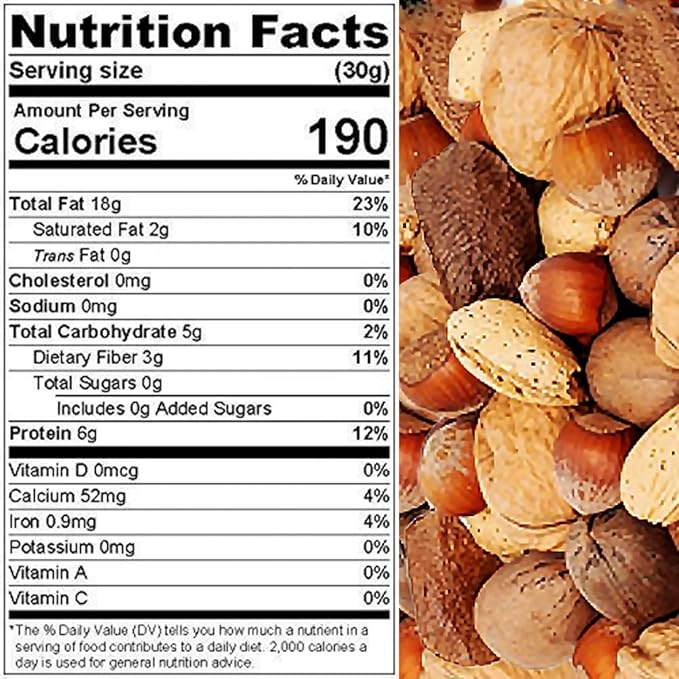 Presto Sales Mixed Nuts in Shell 160 oz | Fancy Brazil Nuts Hazelnuts Walnuts Almonds and Pecan | Raw Fresh High Protein All Natural Nuts Mix | Packed in 10 lbs Box