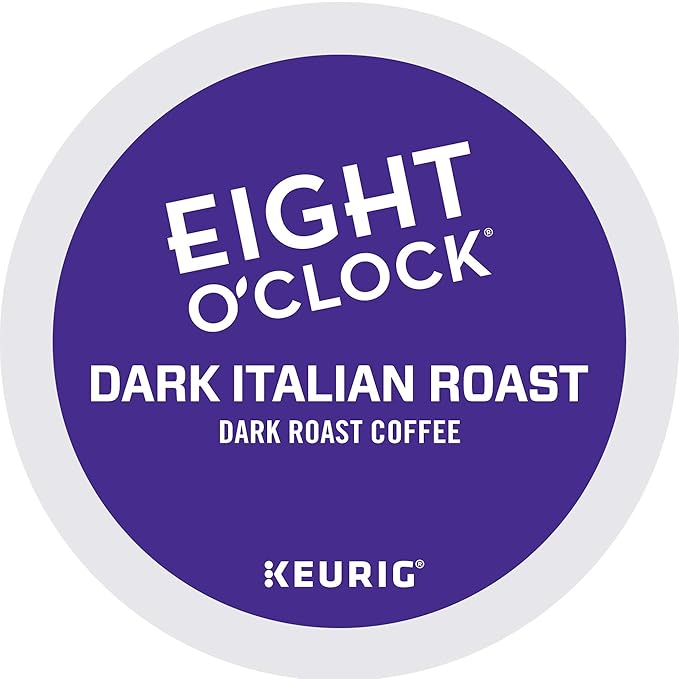 Eight O'Clock Coffee Dark Italian Roast Single-Serve Keurig K-Cup Pods Dark Roast Coffee 48 Count