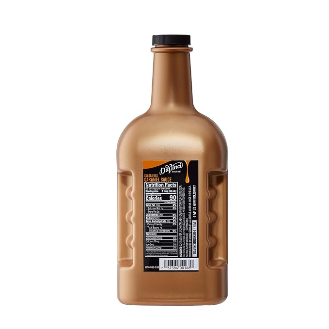 DaVinci Gourmet Sugar Free Caramel Sauce 64 Fluid Ounces (Pack of 1)