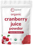 Sustainably US Grown Organic Cranberry Juice Powder (Wild Cranberry Supplements Cold Pressed) 8 Ounce | Supports Urinary Tract Cleanse &amp Prostate Health* | Filler Free Water Soluble Pet Friend