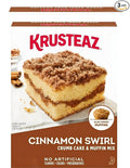 Cinnamon Swirl Cake Mix 3 Pack - 14 oz Pouches with 3 Cake Topping Pouches