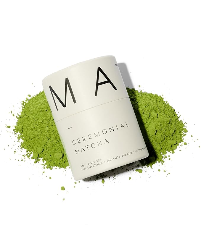 Dona First Flush Ceremonial Grade Matcha Stone-Milled from Shizuoka Kagoshima and Kyoto Family Tea Estate Hot or Iced 1.1 Ounce Airtight Sealed Tin