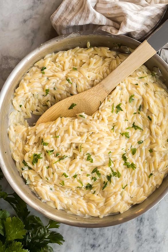 Orzo Pasta Noodles | 100% Durum Semolina Flour | Made in America | by Dasher's Spice &amp Beans | 5 lb.