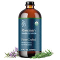 Bluestem Botanicals Organic Rosemary Simple Syrup 8 oz Cocktail and Mocktail Mixer for Drinks Non-Alcoholic
