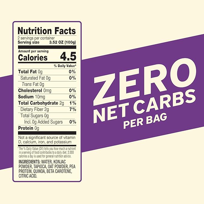 It’s Skinny Orzo – Gluten Free Orzo Low Carb Pasta Keto &amp Vegan-Friendly Konjac Rice Sugar-Free High in Fiber Only 4.5 Calories Per Serving Ready in 2 Minutes (6 Packs)