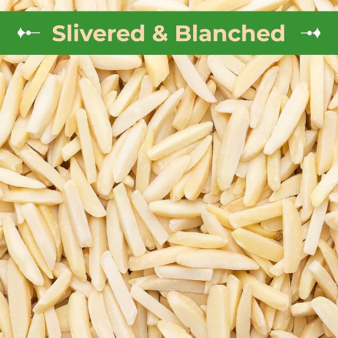 Sincerely Nuts – Raw Blanched Slivered Almonds | 3 Lb. Bag | Delicious Guilt Free Snack | Low Calorie Vegan Gluten Free | Gourmet Kosher Food | Source of Fiber Protein Vitamins and Minerals