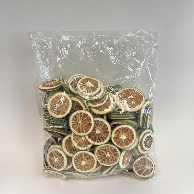100g Dried Lime Slices - 100% Natural Dehydrated Citrus Slices Infusions and Garnishing