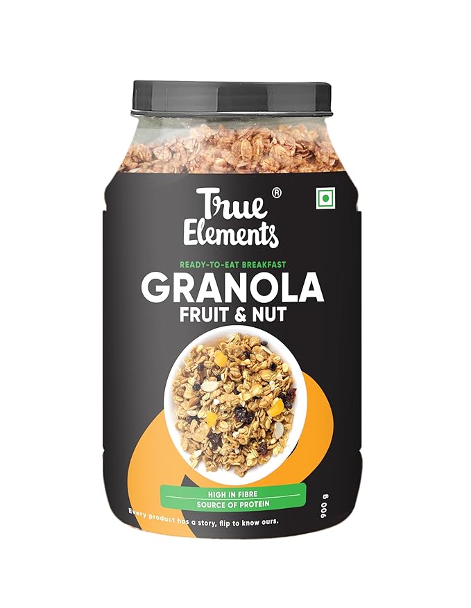 True Elements Baked Granola 31.74 Oz - Granola for Breakfast | Loaded with Almonds &amp Cranberries | Healthy Cereal