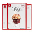 King Street Baking Co Red Velvet Cupcake &amp Cake Mix - Premium Ingredient Box Mix - Makes 12 Cupcakes or 8 Inch Sheet Cake - 1 Pack