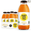 Just Ice Tea Organic Iced Tea 16 Fl Oz Glass Bottles (Pack of 4) (Half &amp Half)