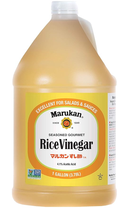 Marukan Seasoned Gourmet Rice Vinegar 1 Gallon (Pack of 2)