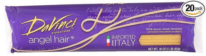 DaVinci Angel Hair Pasta 16-Ounces (Pack of 20)