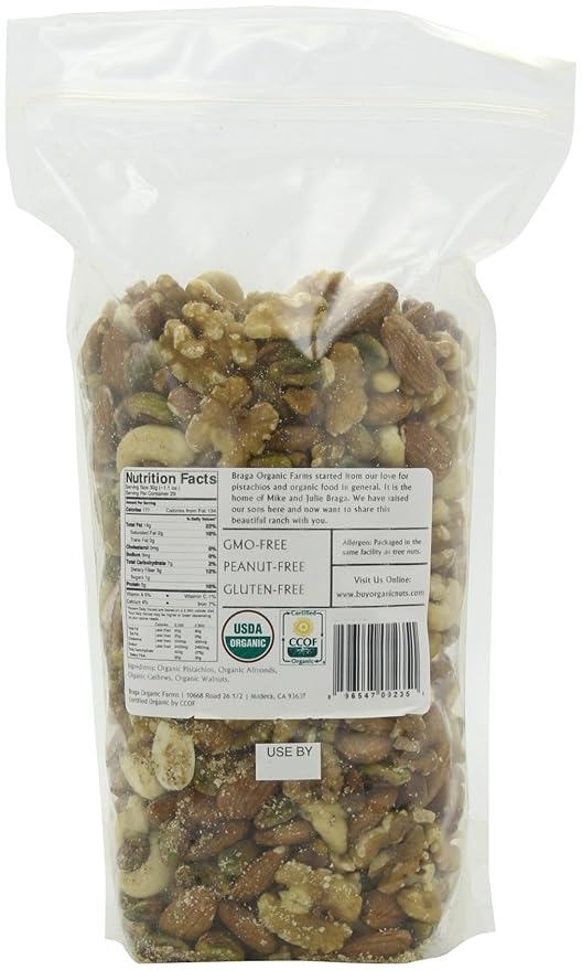 Braga Organic Farms Organic Nut Mix 2 lb. bag