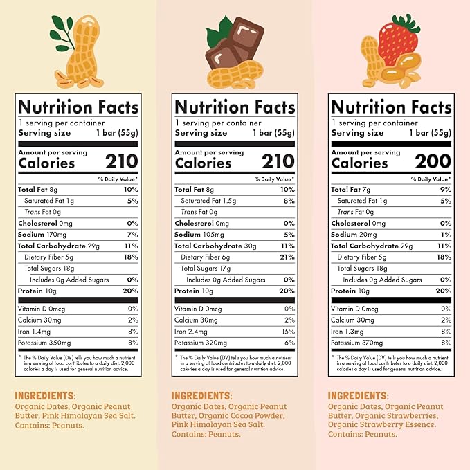 Skout Organic Plant-Based Protein Bars Variety Pack (12 Pack) 3 Flavors - 10g Protein - Vegan Protein Bars - Only 6 Ingredients Or Less - Easy Snack - Gluten Dairy Grain &amp Soy Free
