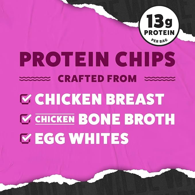 WILDE Protein Chips Variety Pack High Protein Snacks for Adults Keto Chips Gluten Free Low Carb Snack Box Made with Real Ingredients 1.34oz Bags Pack of 12