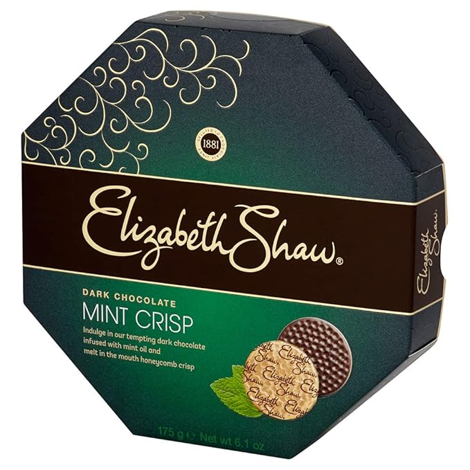 Elizabeth Shaw Mint Crisp Dark Chocolate (175g) - Pack of 2