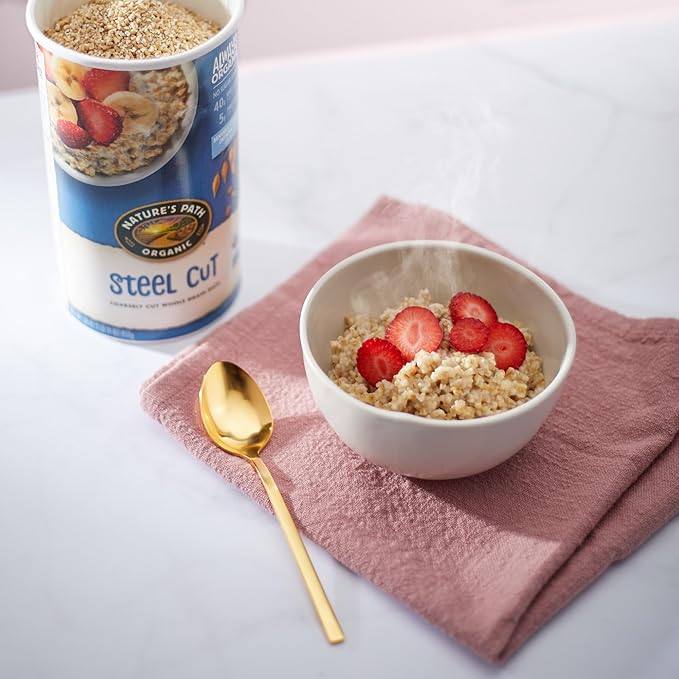 Nature's Path Organic Steel Cut Oats Instant Oatmeal 30 oz (Pack of 6) Non-GMO
