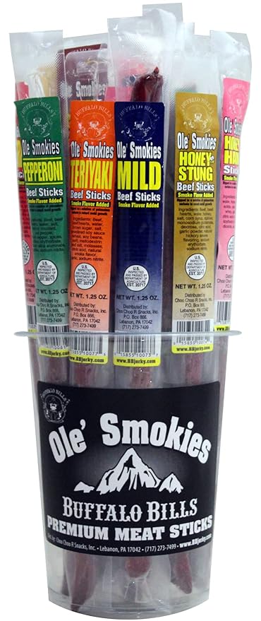 Buffalo Bills Assorted Mild Ole Smokies - 15 Wrapped Sticks Per Tub