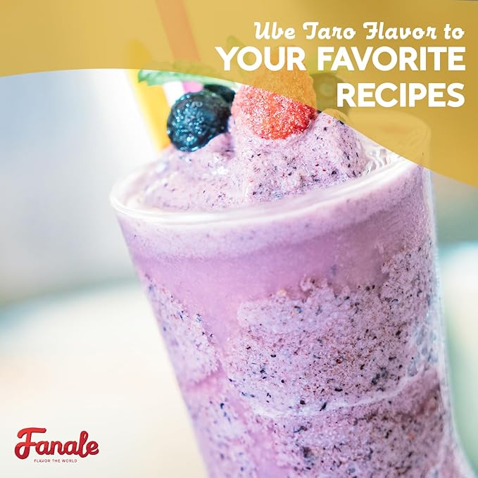 Fanale Premium Ube Taro Bubble Tea Flavoring Powder | Purple Sweet Potato Powder | Perfect for Baking Smoothies Desserts and Drinks | Instant Flavoring Powder for Boba Milk Tea - 2 Pounds (Pack of 1