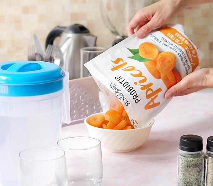 Nature's Garden Probiotic Apricots - Dried Fruit Plump Dried No Added Sugar Gluten-Free Dairy-Free Vegan – Bulk 40 Oz Bag (Pack of 2)