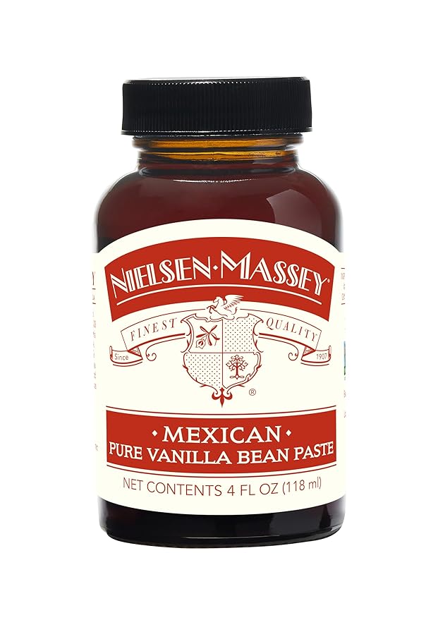 Nielsen-Massey Mexican Pure Vanilla Bean Paste for Baking and Cooking 4 Ounce Bottle