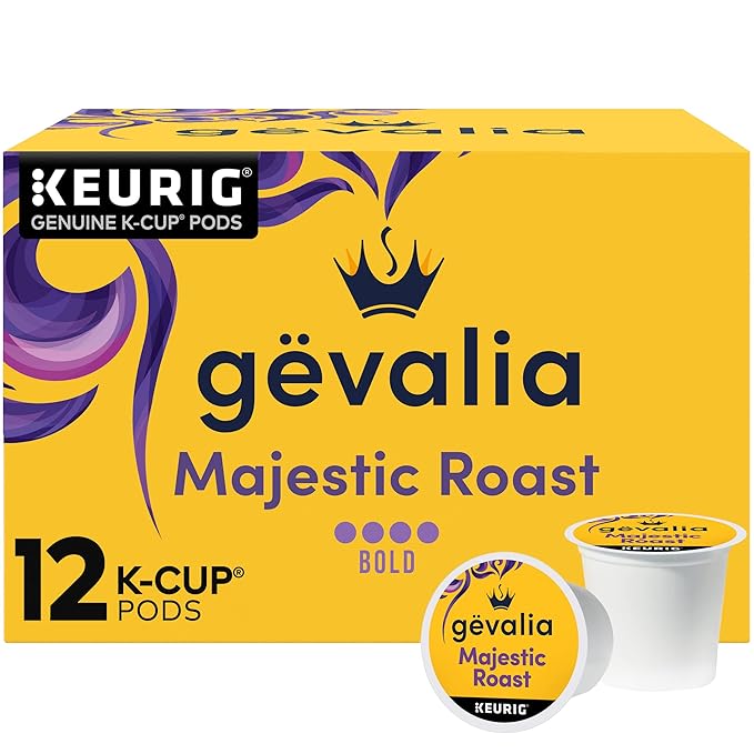 Gevalia Majestic Roast Bold Dark Roast K‐Cup Coffee Pods 12 ct. Box