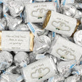 128 Pcs Personalized Wedding Candy Party Favors Wrapped Miniatures and Kisses (1.58 lbs) - Two Hearts