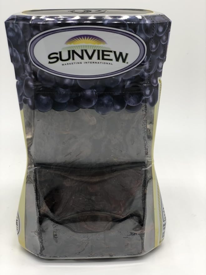 Sunview Jumbo Black Raisins 3-15oz Canisters