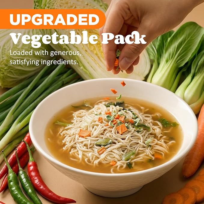 Healspot High Protein Instant Ramen Variety Pack 6 Pack Non Fried Ramen Broth 32g Plant Based Protein Low Fat Low Carb Non GMO Keto Friendly &amp Plant Based (Smoky-BeefClassic-Pork)